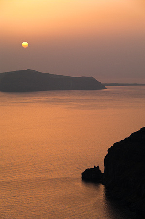 Sunset over the Caldera - Santorini